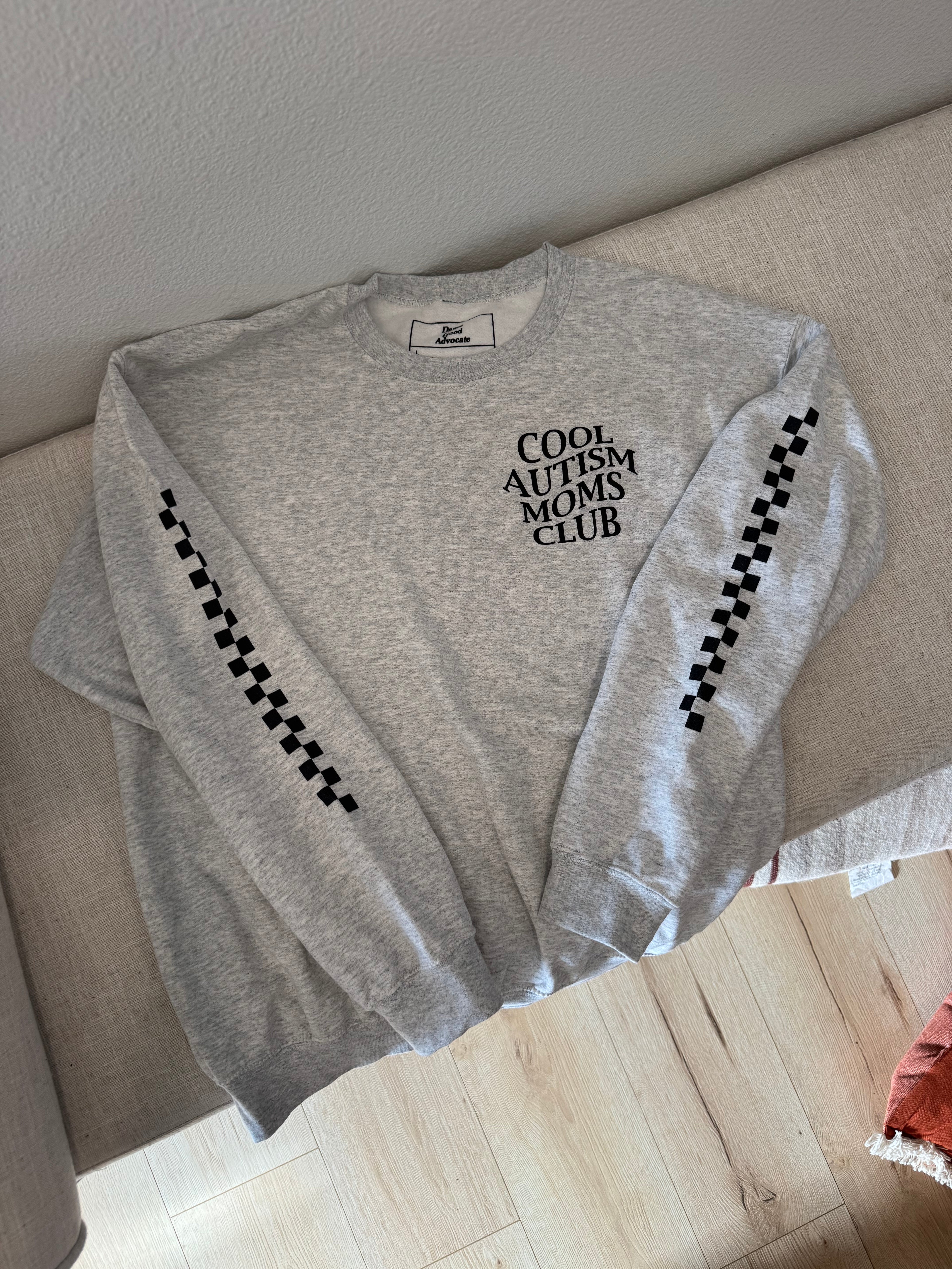 Cool Autism Moms Club Ash Crewneck