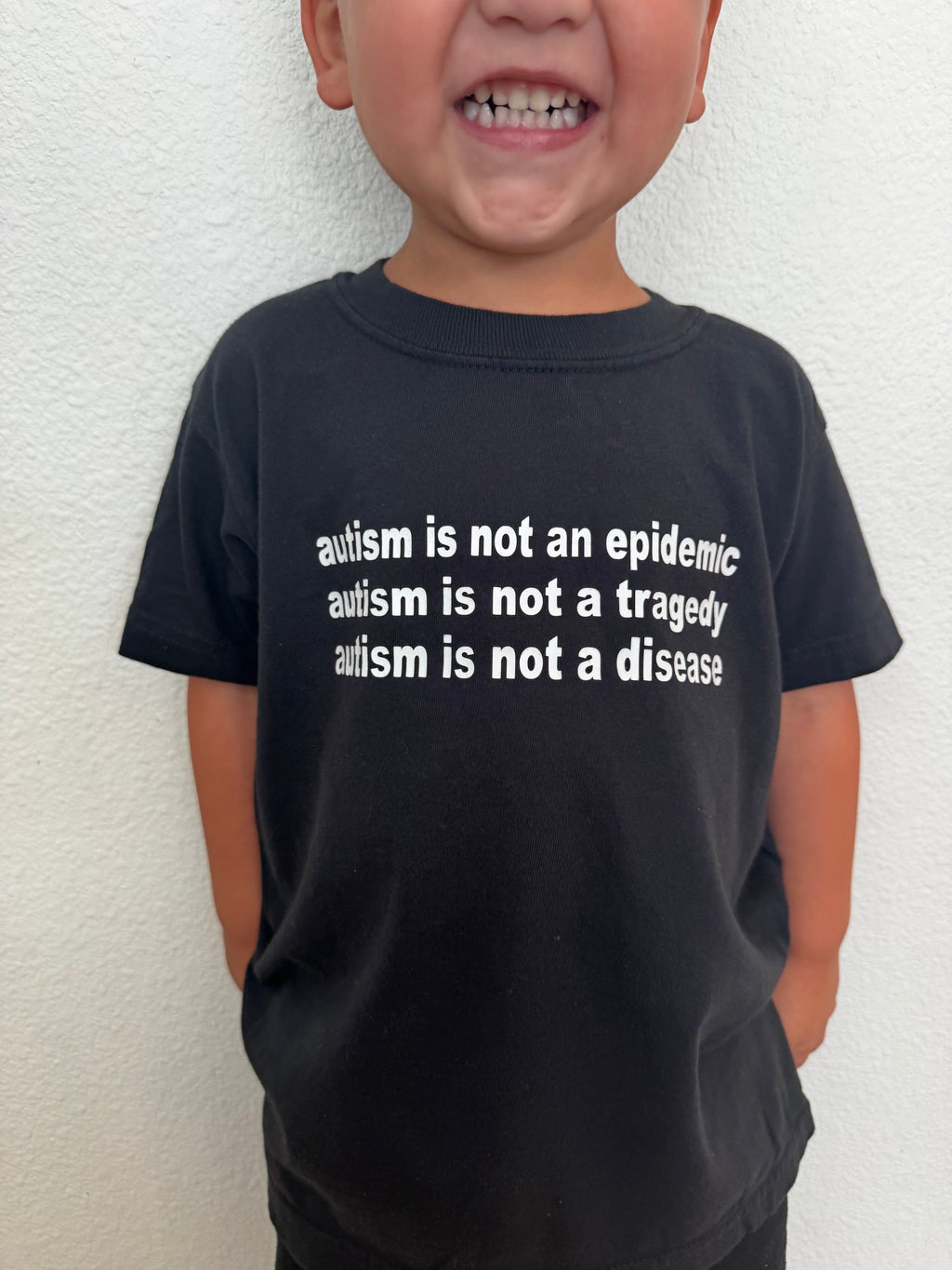 Youth "Autism is not an epidemic, a tragedy, or disease” T-Shirt