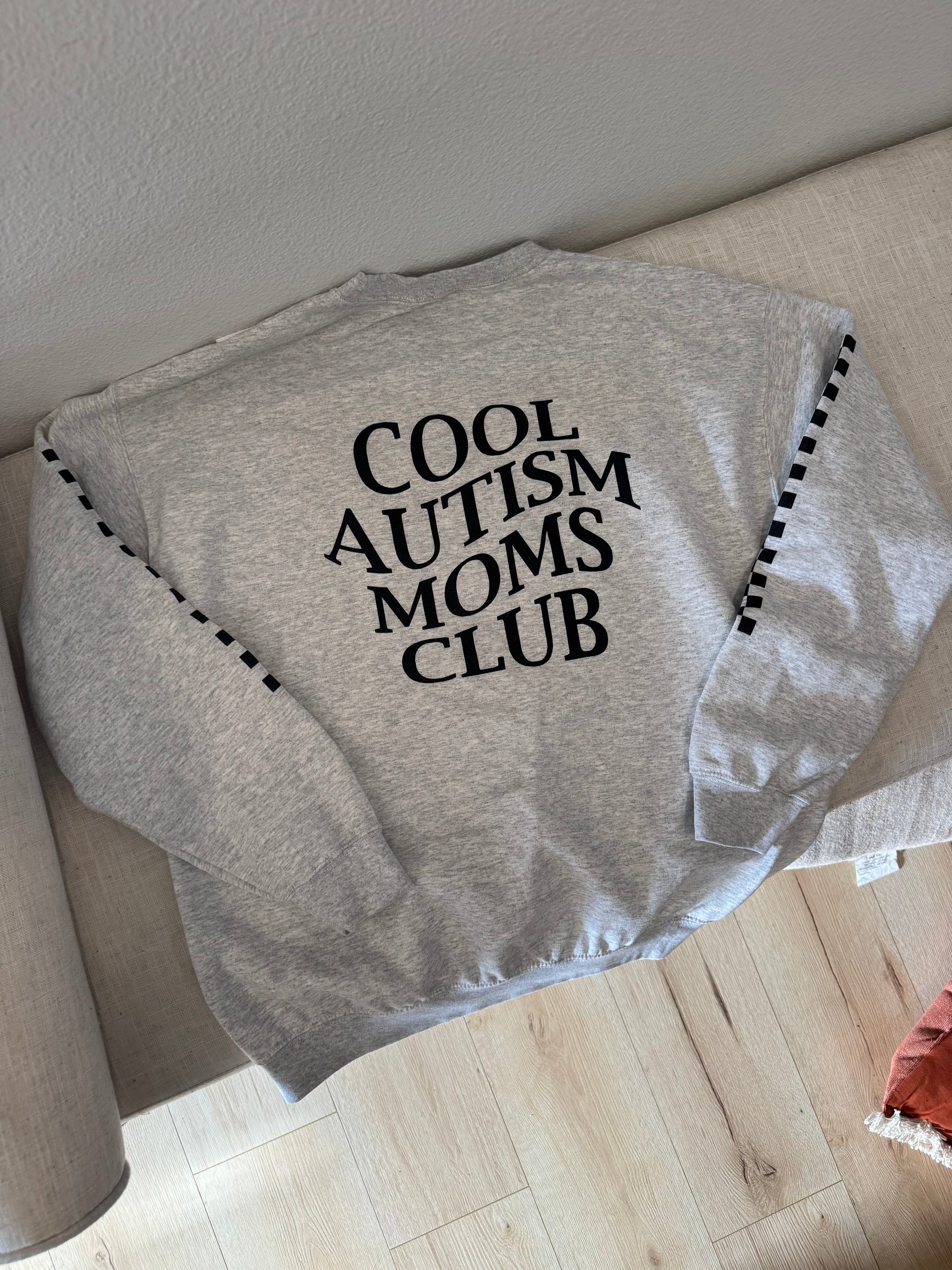 Cool Autism Moms Club Ash Crewneck