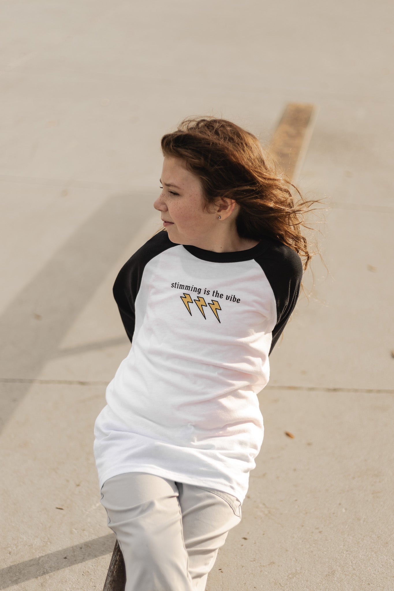 Toddler + Youth "Stimming Is The Vibe" Baseball T-Shirt