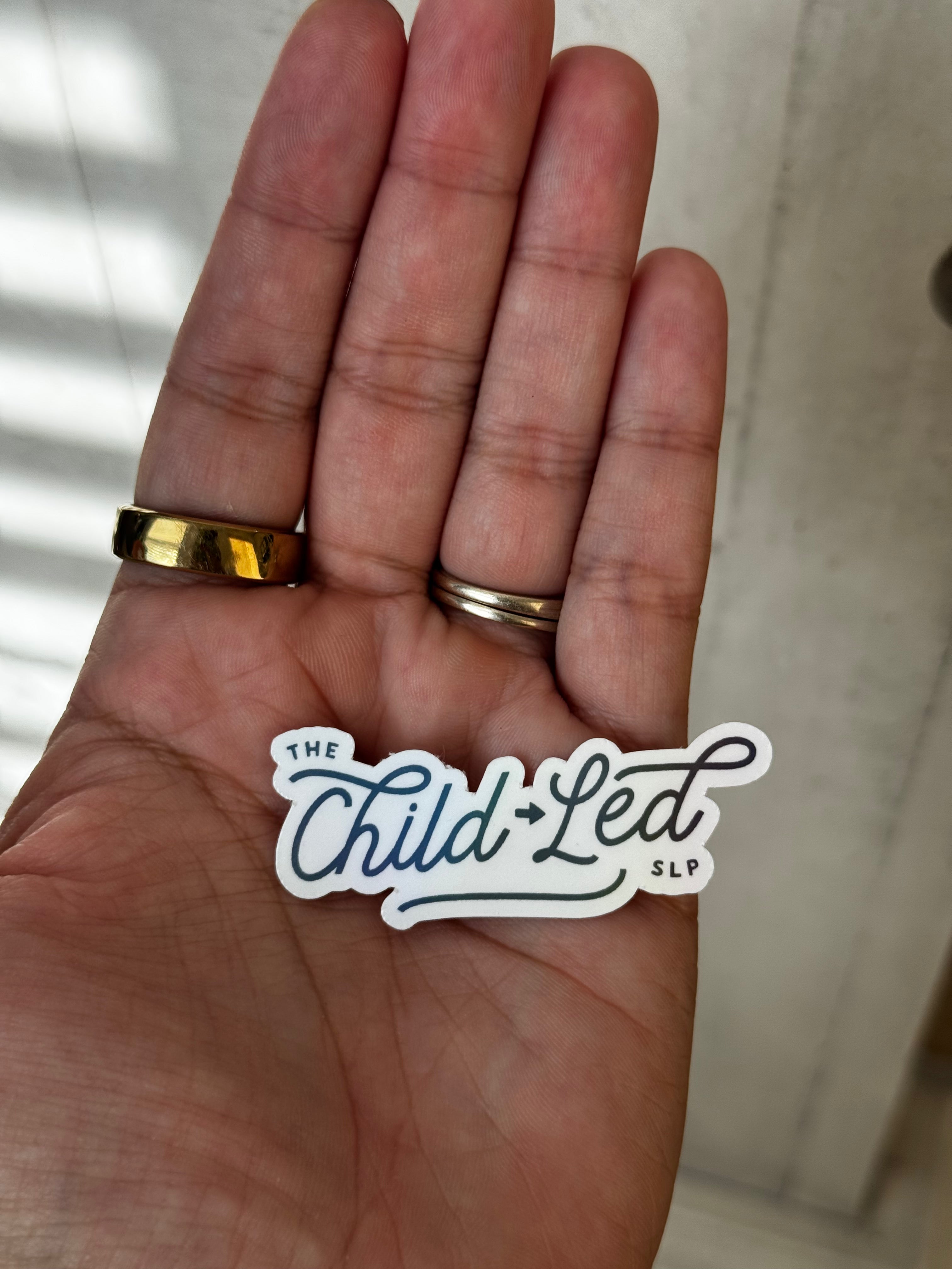 The Child Led SLP Holographic Sticker