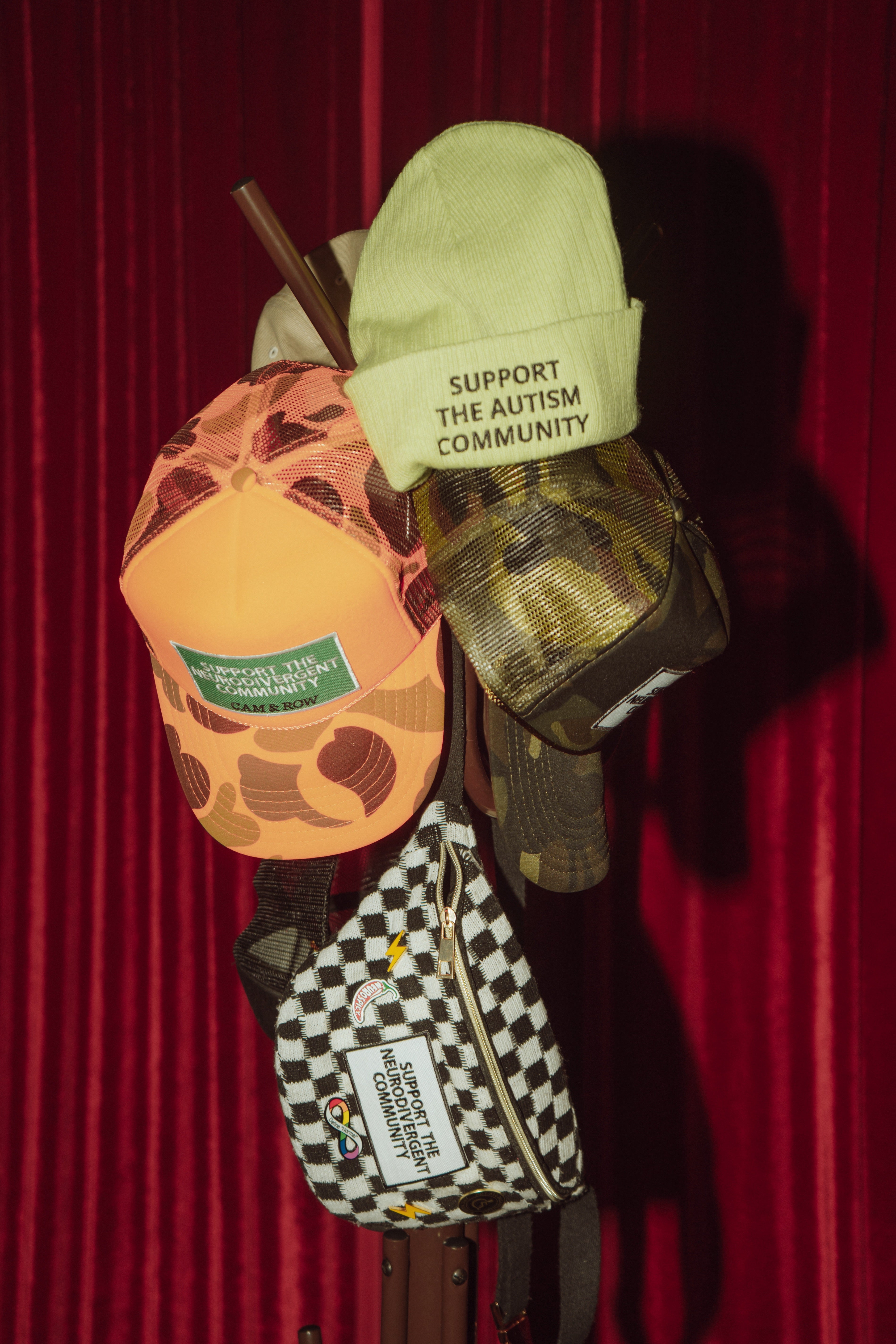 Support The Neurodivergent Community Camo Trucker