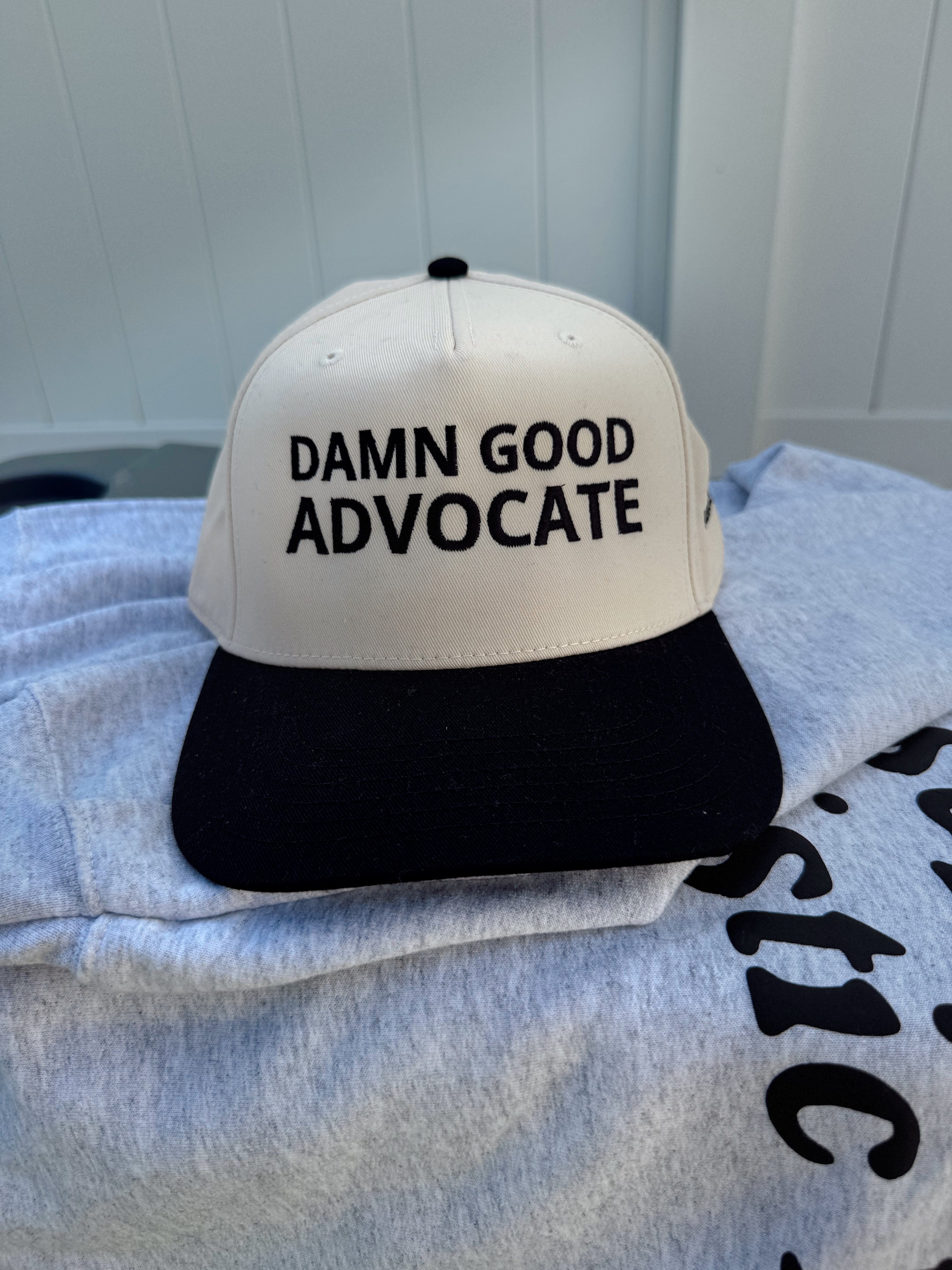 Black "Damn Good Advocate" Embroidered Hat