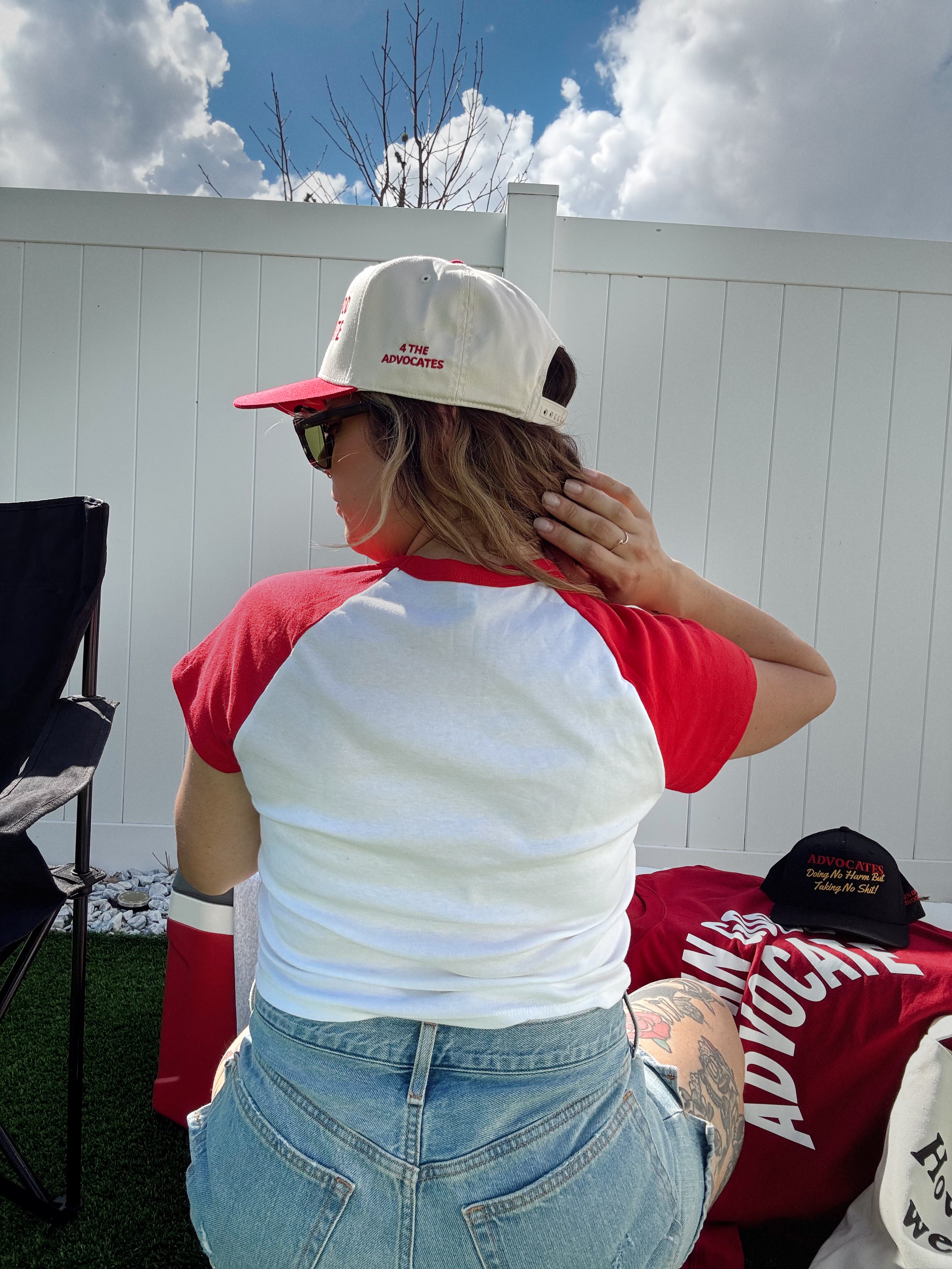 Red "Damn Good Advocate" Embroidered Hat