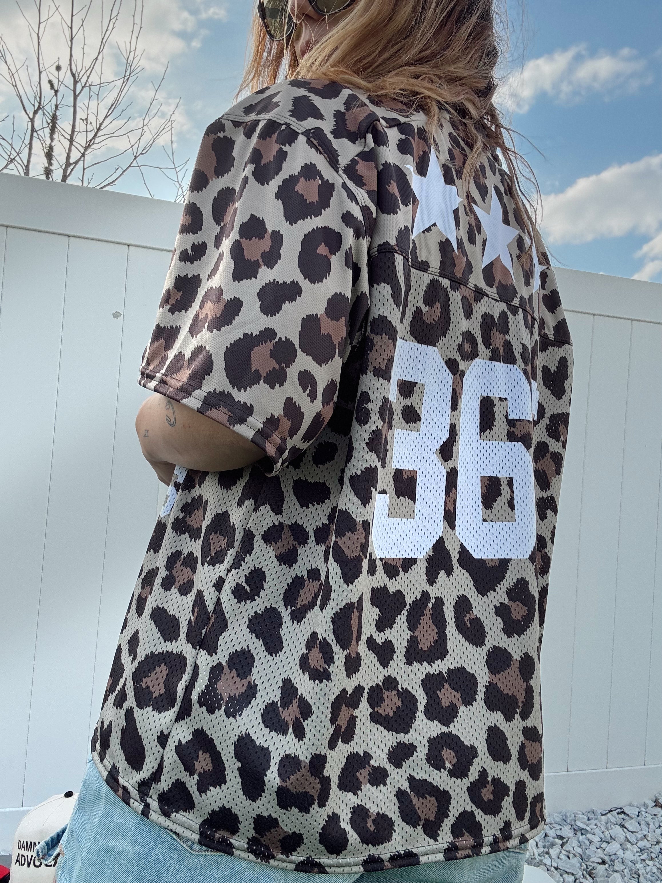 Cheetah "How Lucky We Are" Boxy Jersey