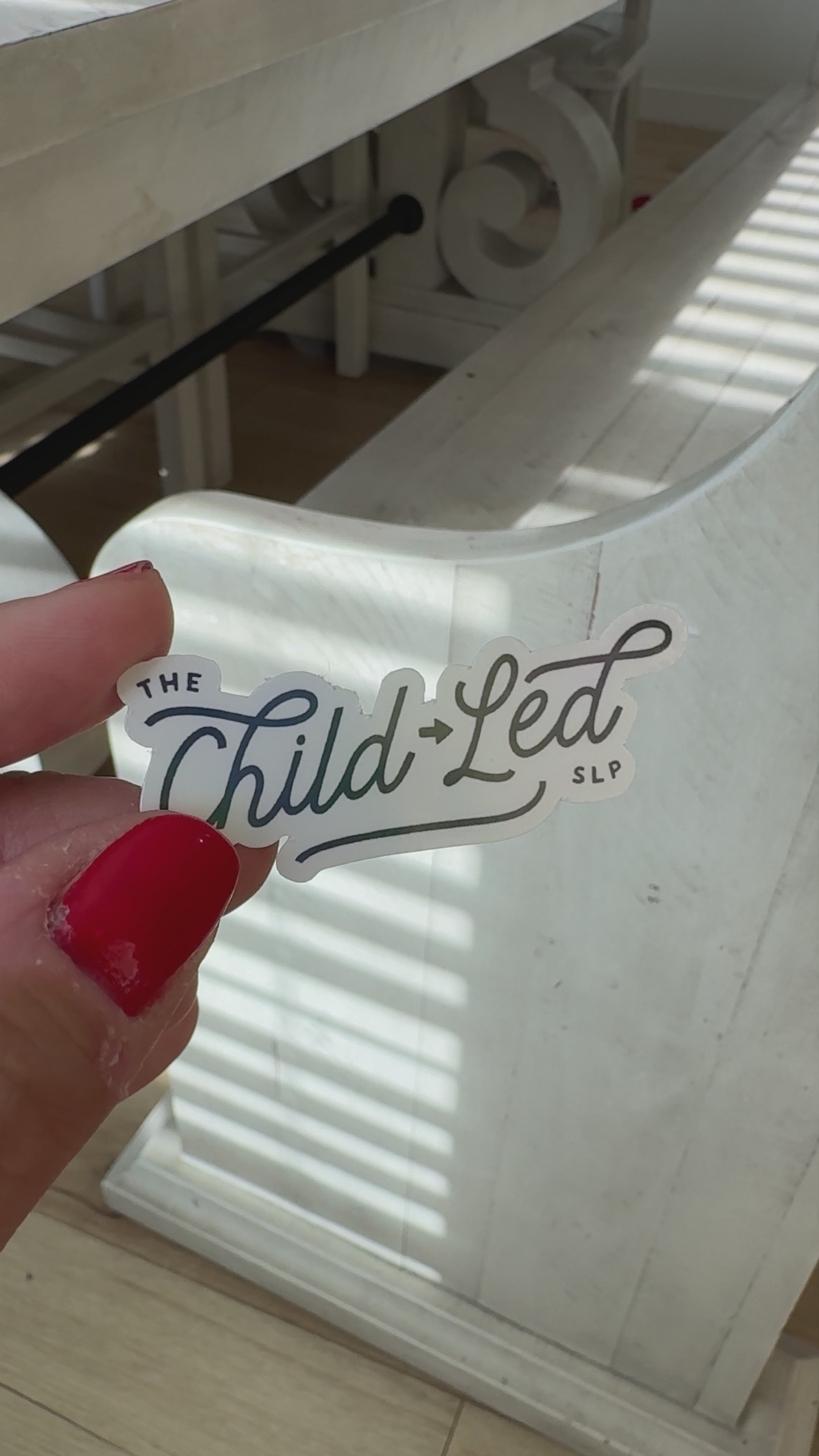 The Child Led SLP Holographic Sticker